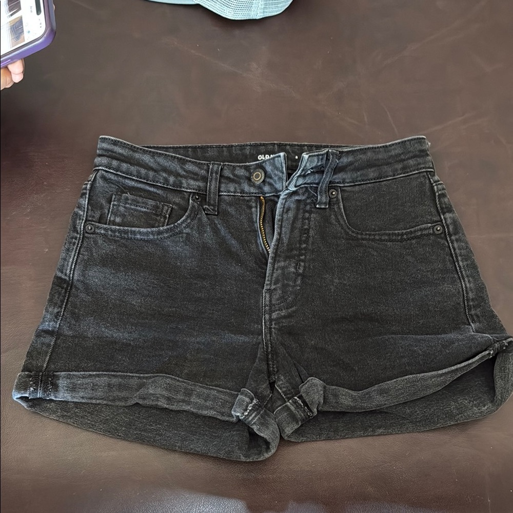 Old Navy Black Jean Shorts Classic Style